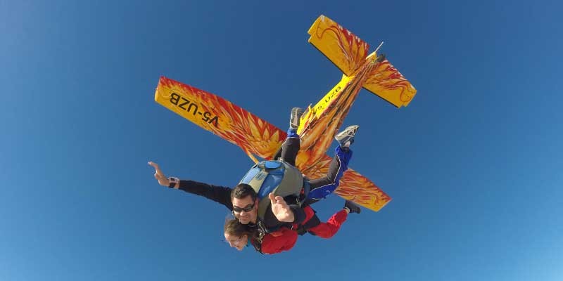 Skydiving in Swakopmund