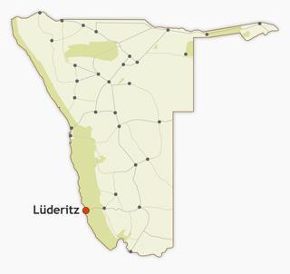 Lüderitz region map